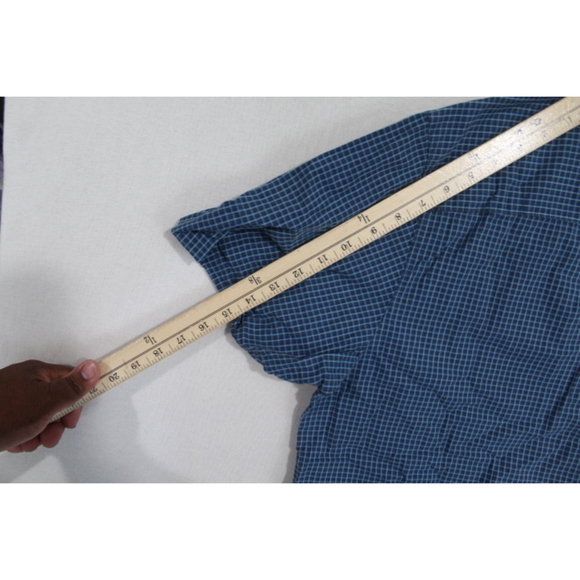 Columbia Men Blue Plaid Casual Button Down Size XL - Picture 6 of 7